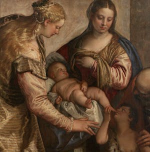 Sacra Famiglia con San Giovannino e Santa Caterina