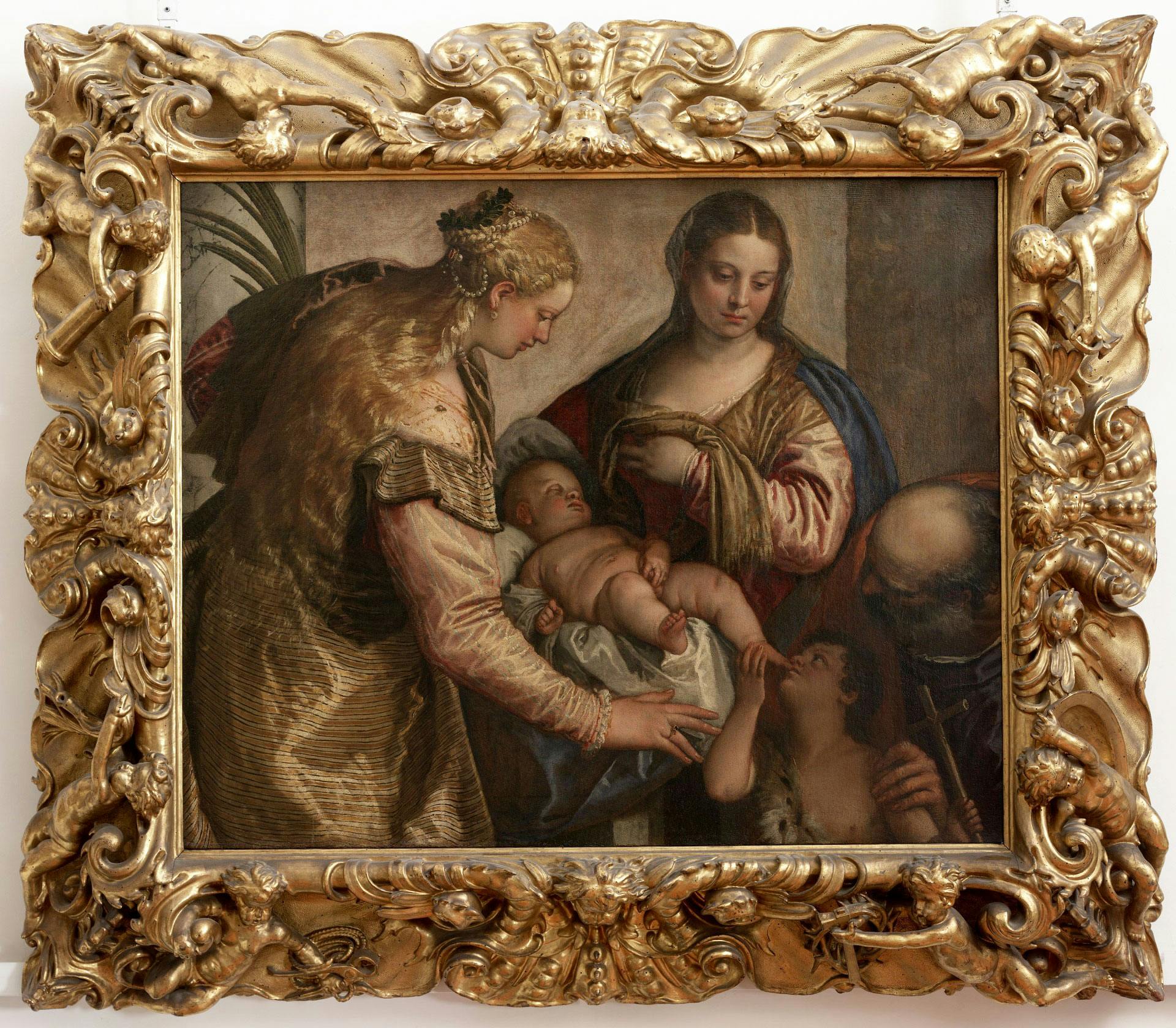 Sacra Famiglia con San Giovannino e Santa Caterina