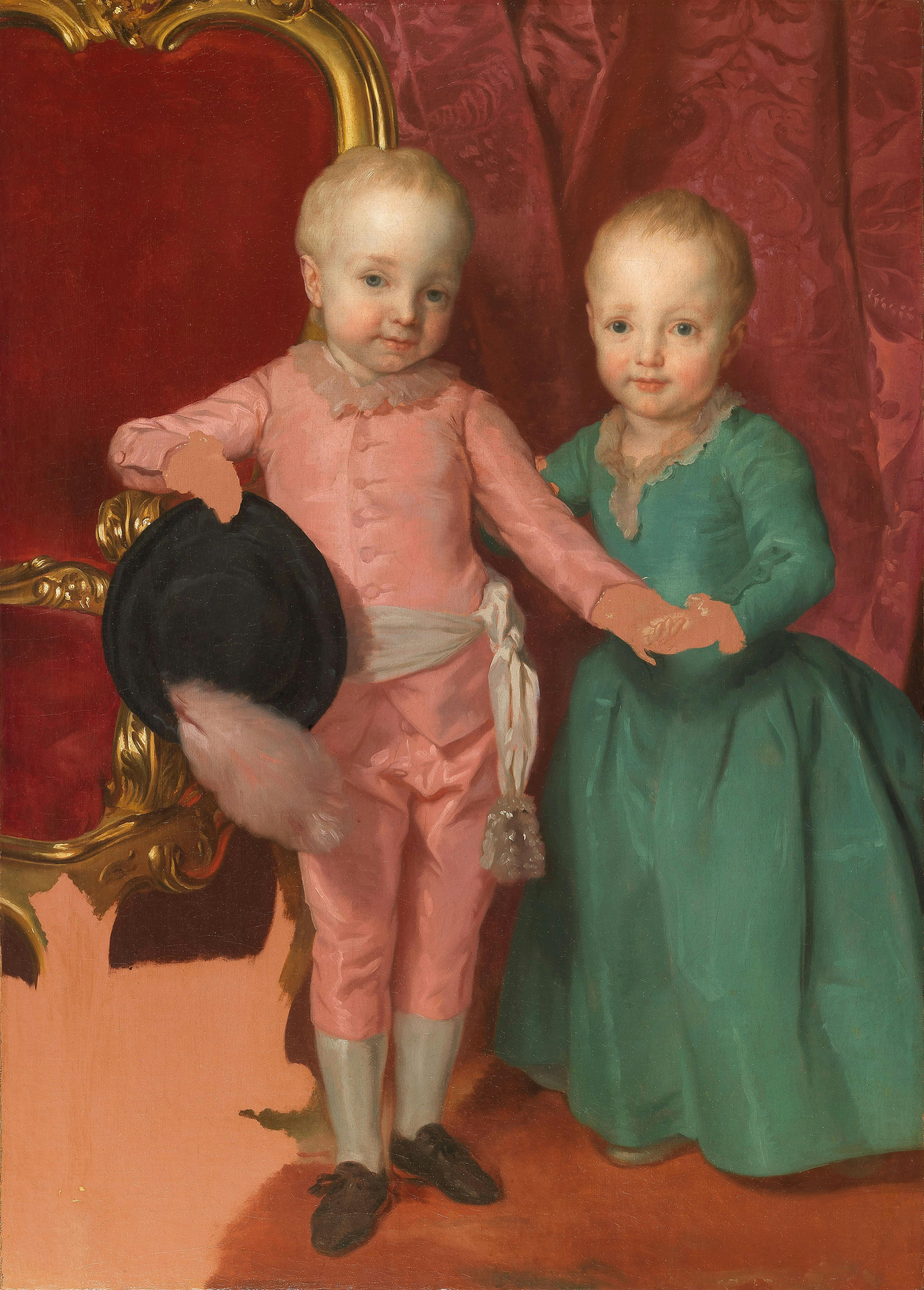 Doppio ritratto degli Arciduchi Ferdinando e Maria Anna d’Asburgo Lorena