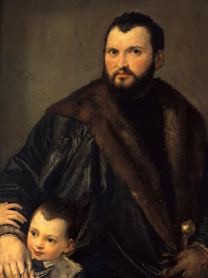 Ritratto di Giuseppe da Porto con il figlio Adriano