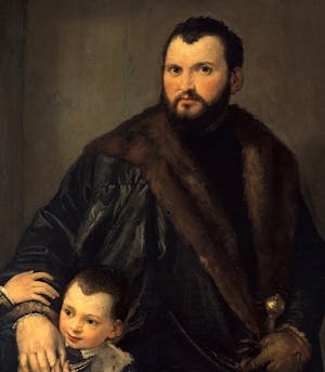 Portrait of Count Giuseppe da Porto with his son, Adriano