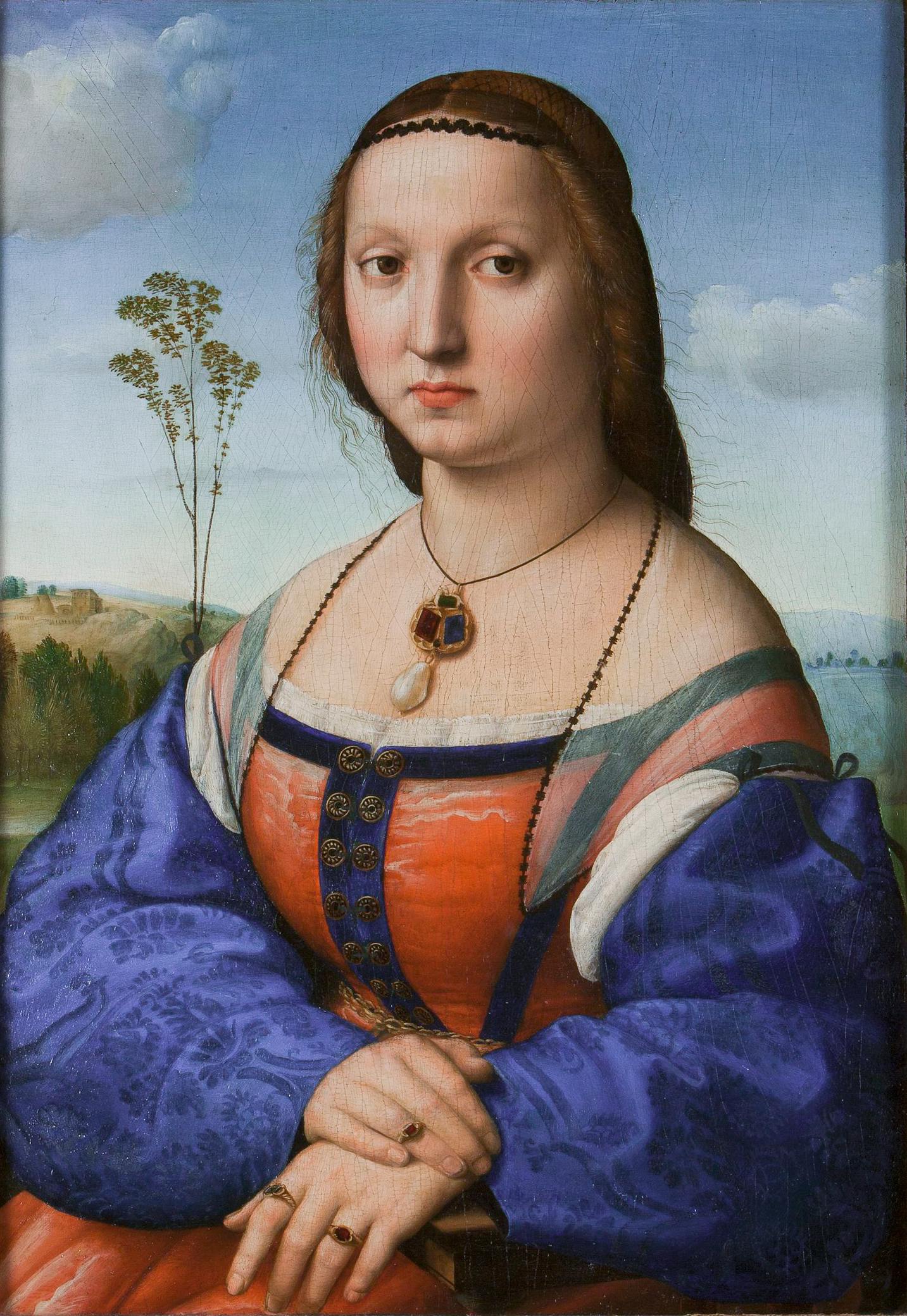Raffello, ritratto di Maddalena Strozzi | Raphael, portrait of Maddalena Strozzi