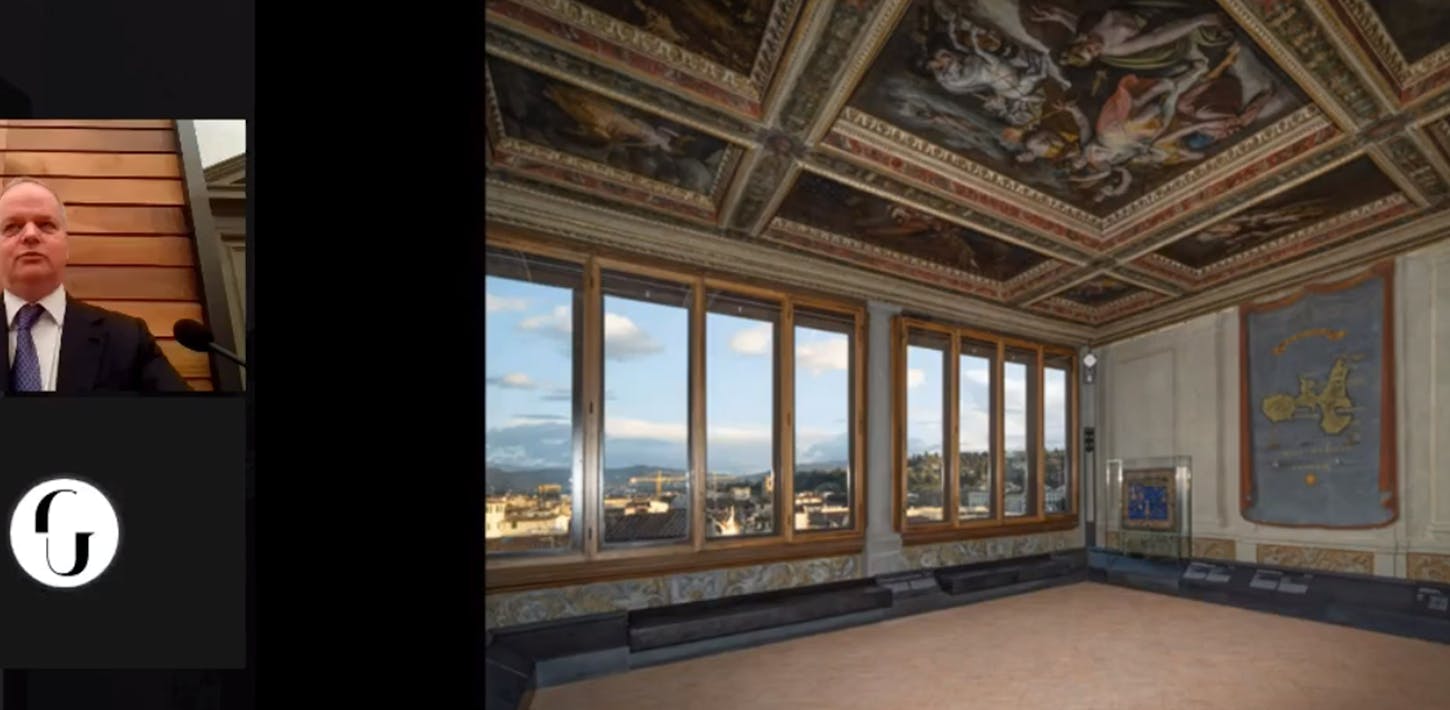 The Terrace of the Uffizi's geographical maps