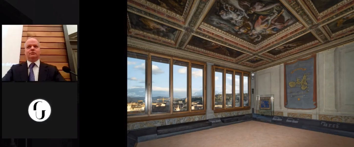 The Terrace of the Uffizi's geographical maps