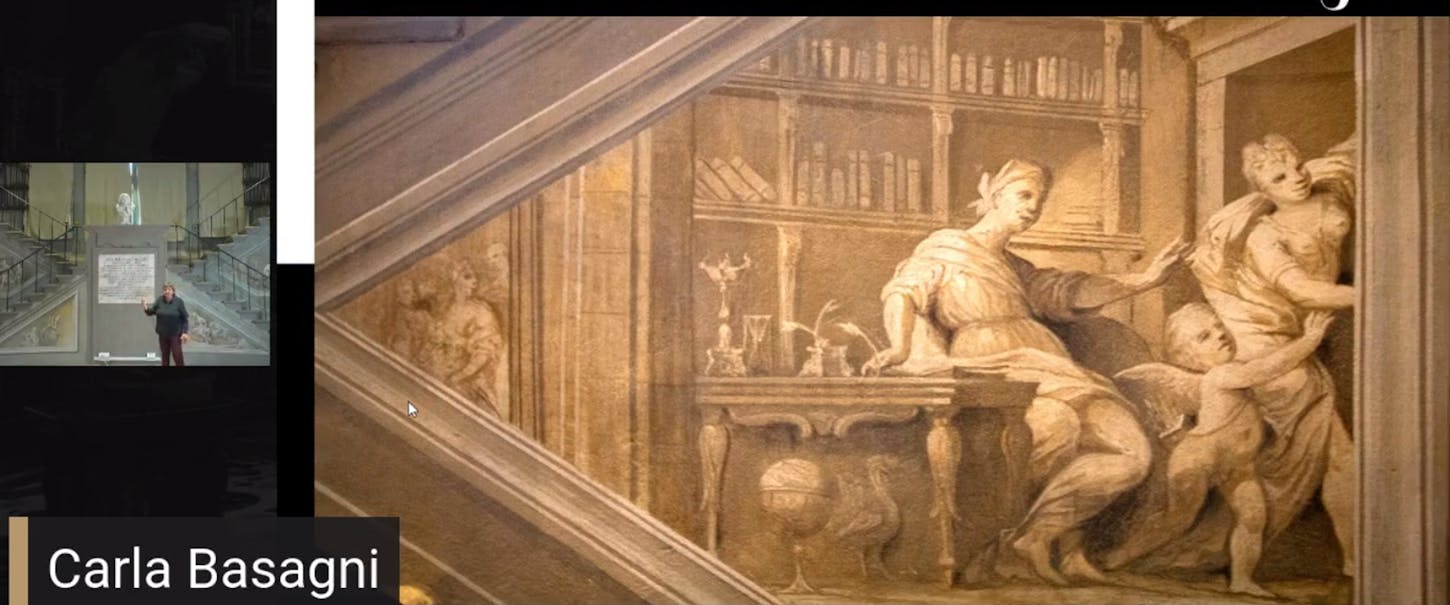 Gli affreschi della Biblioteca degli Uffizi