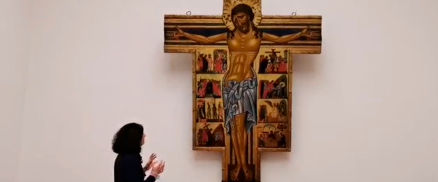 Due Croci dipinte con Storie della Passione