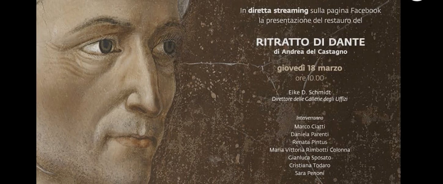 Il restauro del ritratto di Dante di Andrea del Castagno