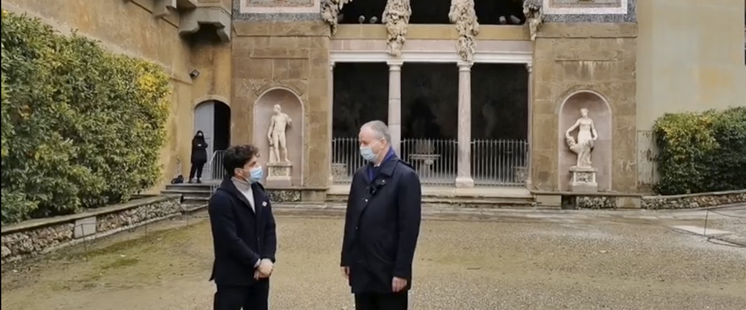 Dentro la Grotta del Buontalenti con WikiPedro