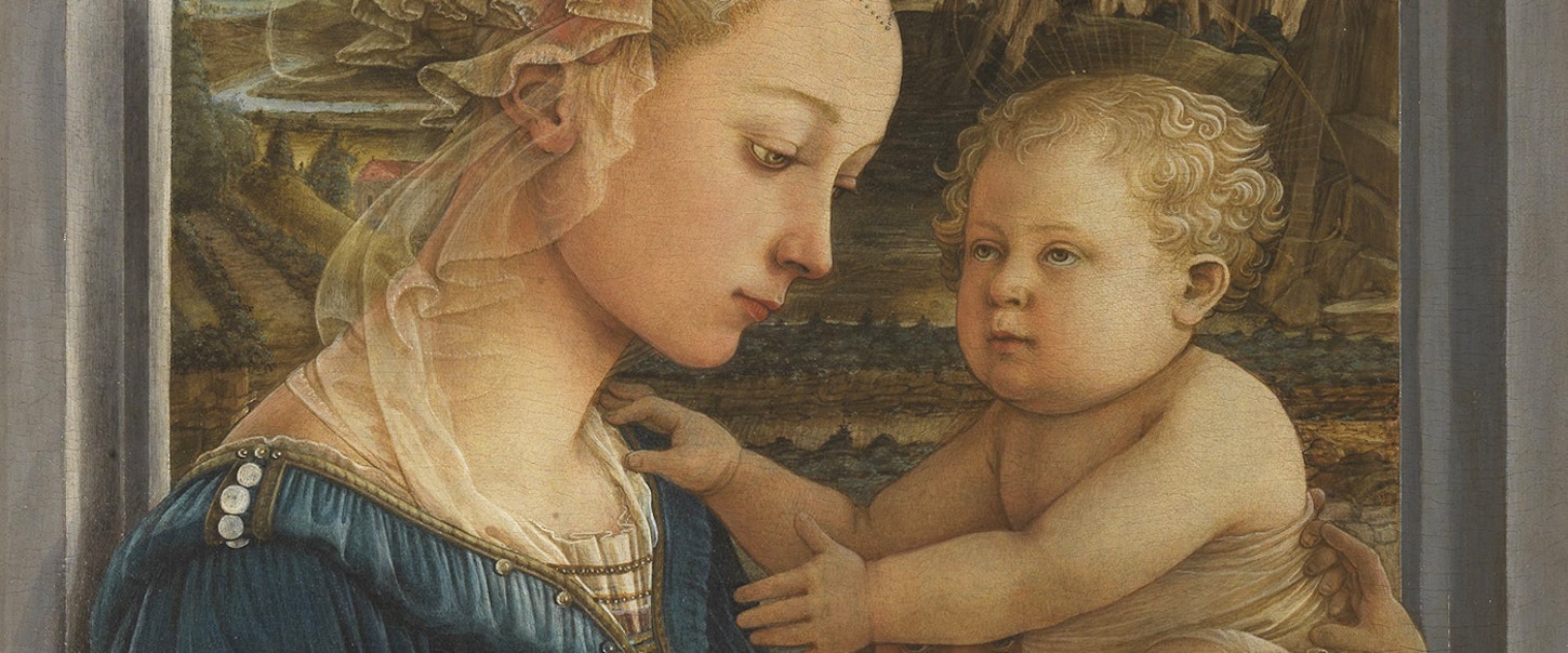 Madonna and Child with Two Angels by Filippo Lippi