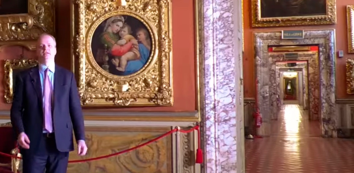 Madonna and Child with St. John (known as Madonna of the Chair) by Raphael