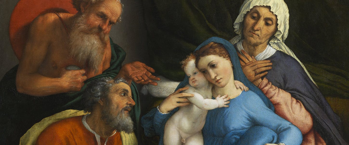 The restoration of The Holy Family by Lorenzo Lotto