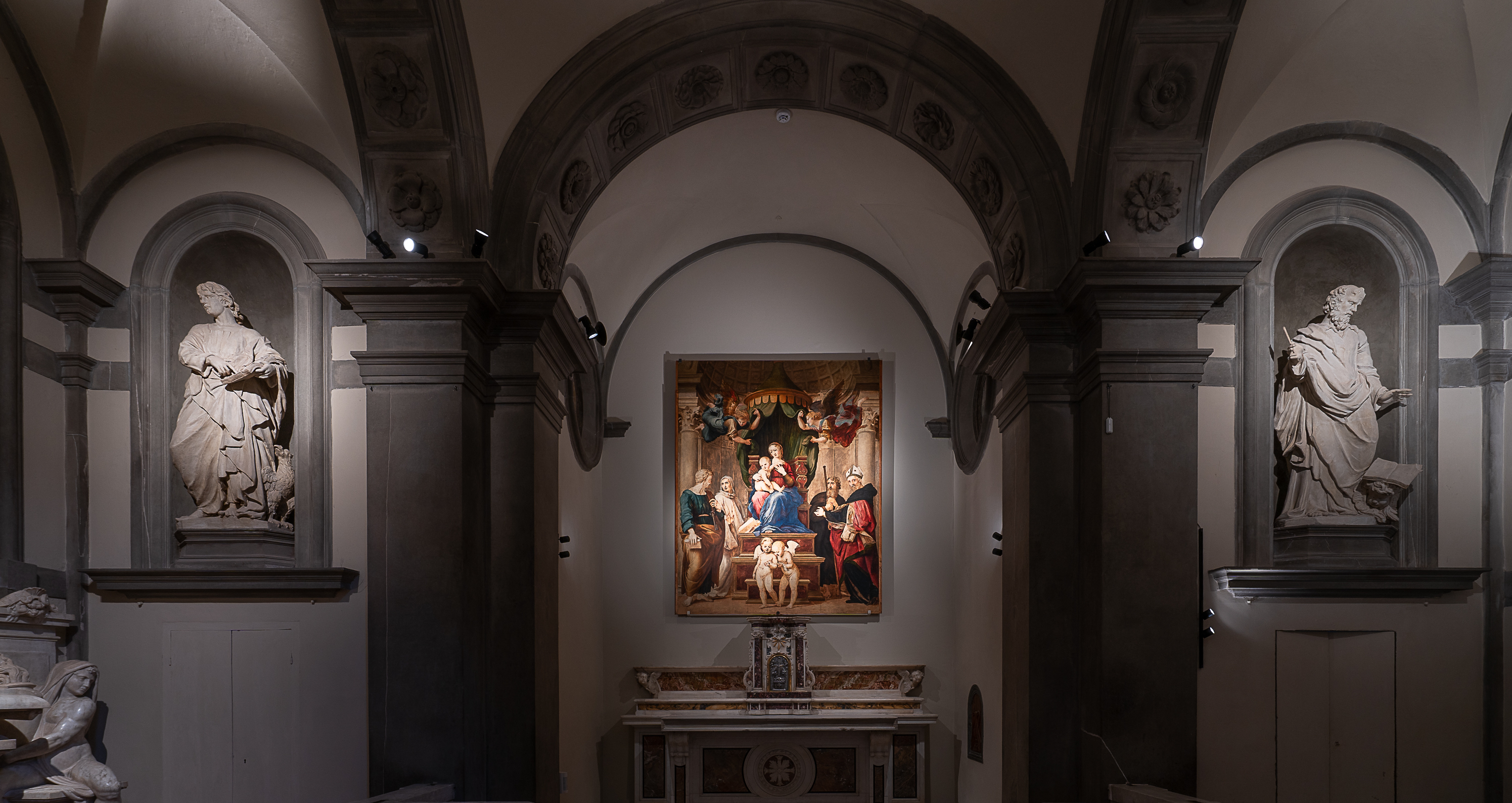 Raphael, The Madonna of the Canopy on display in Pescia's Cathedral