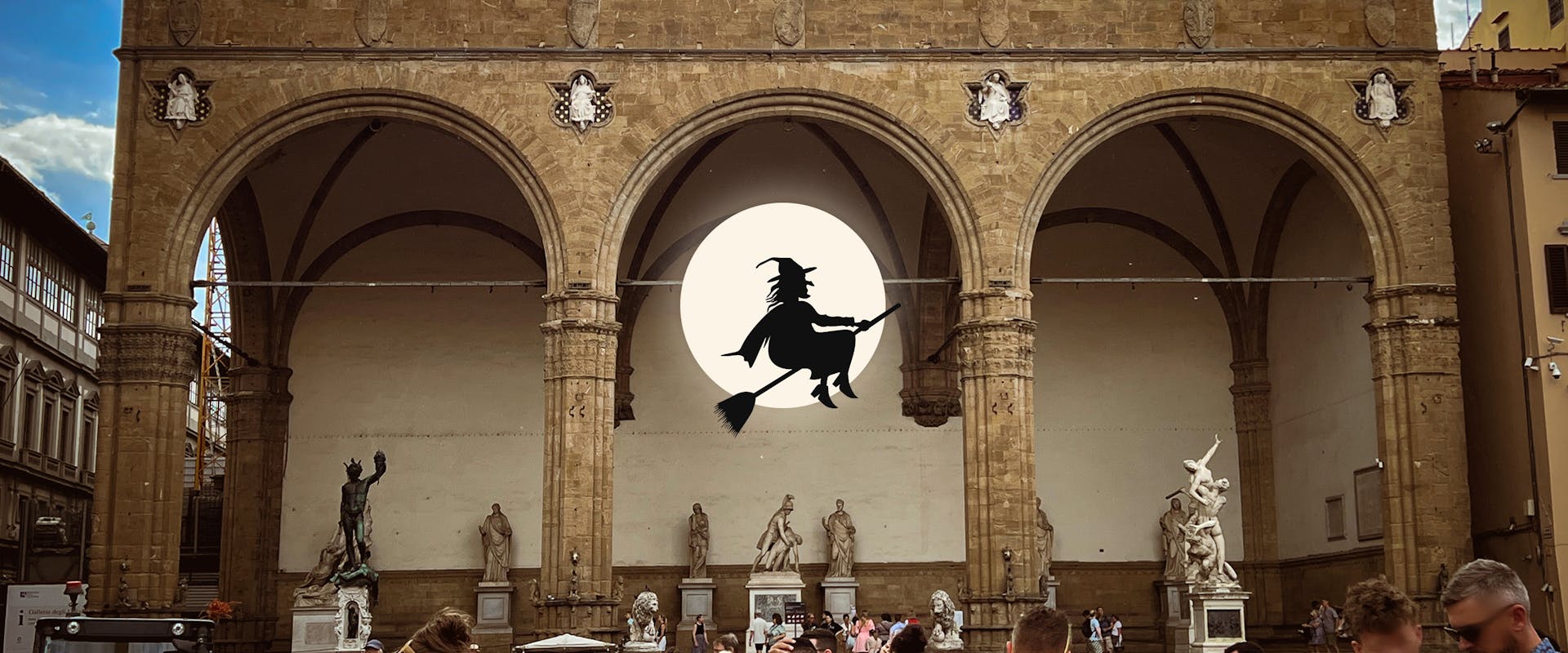 La Befana alla Loggia dei Lanzi con i Vigili del Fuoco