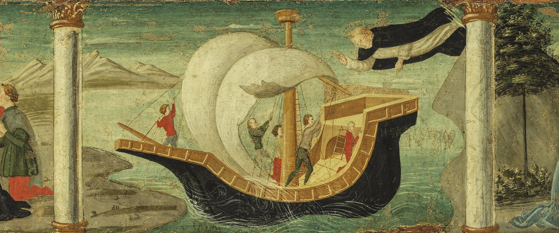 La predella degli Uffizi salvata al Castello di Montegufoni La predella degli Uffizi salvata al Castello di Montegufoni