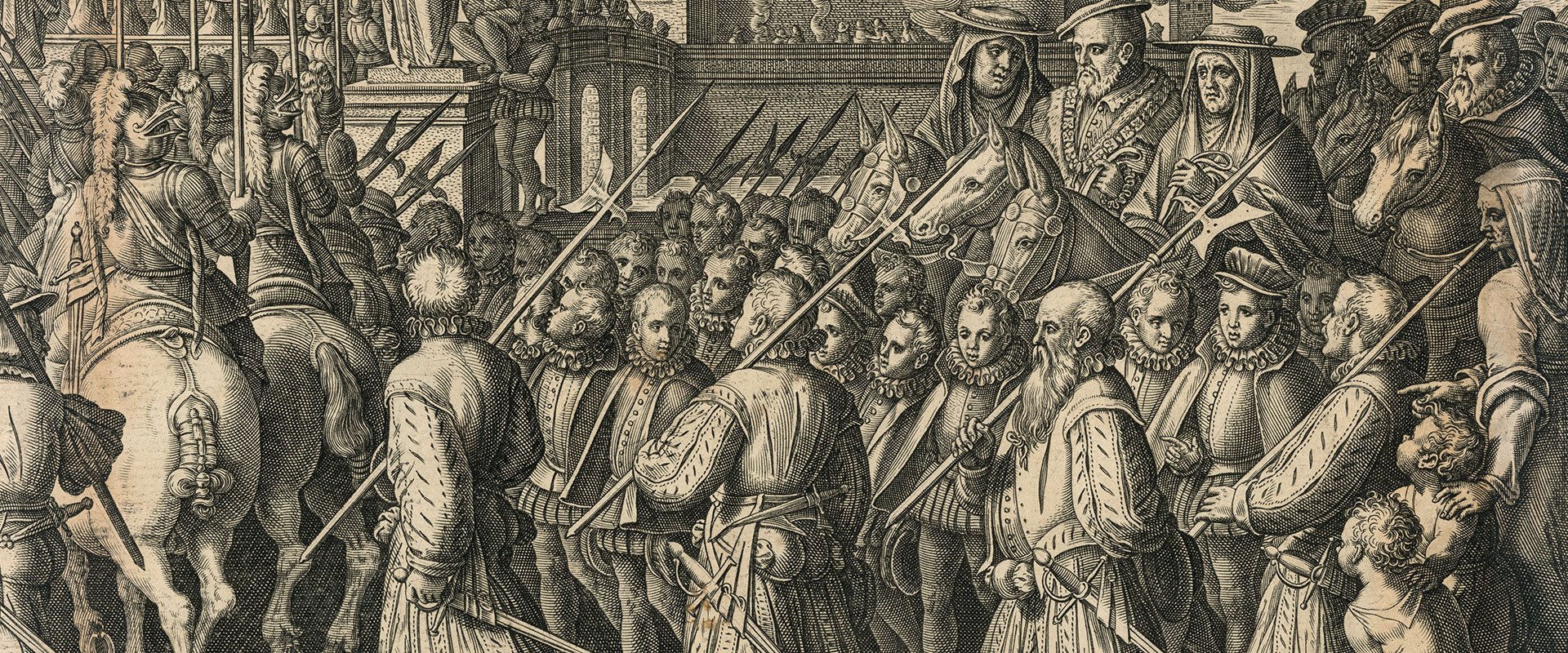 Cosimo I de' Medici's army of Lancers  at the Uffizi