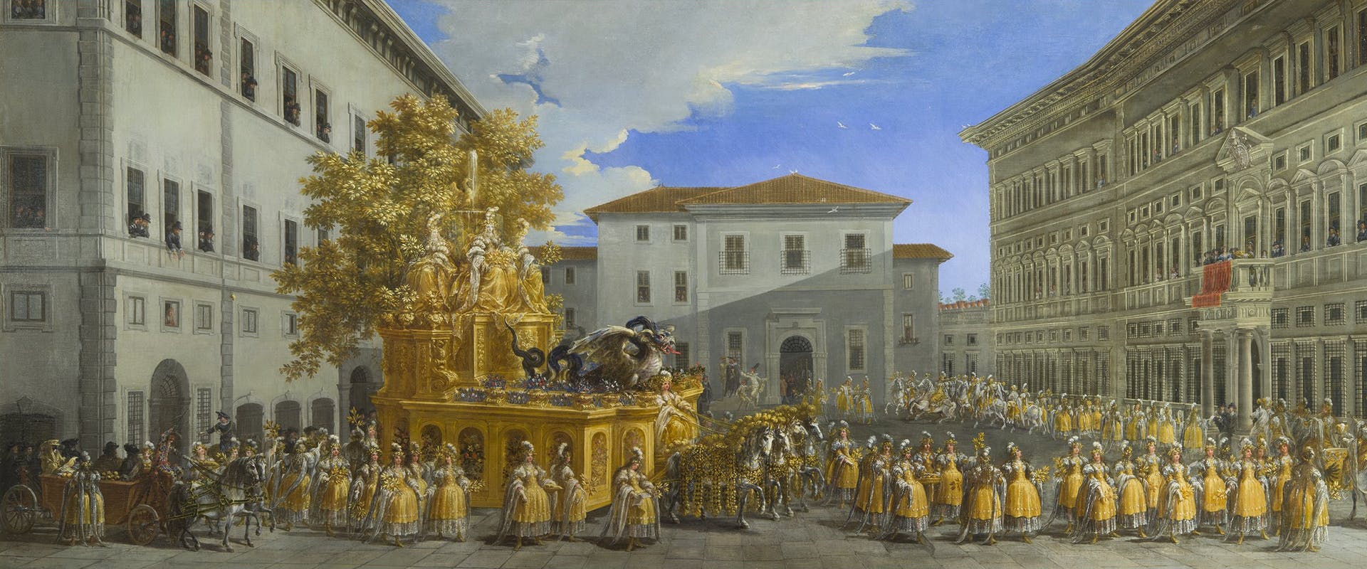 Johann Paul Schor's Golden Float.  The ephemeral splendour of the Baroque carnival