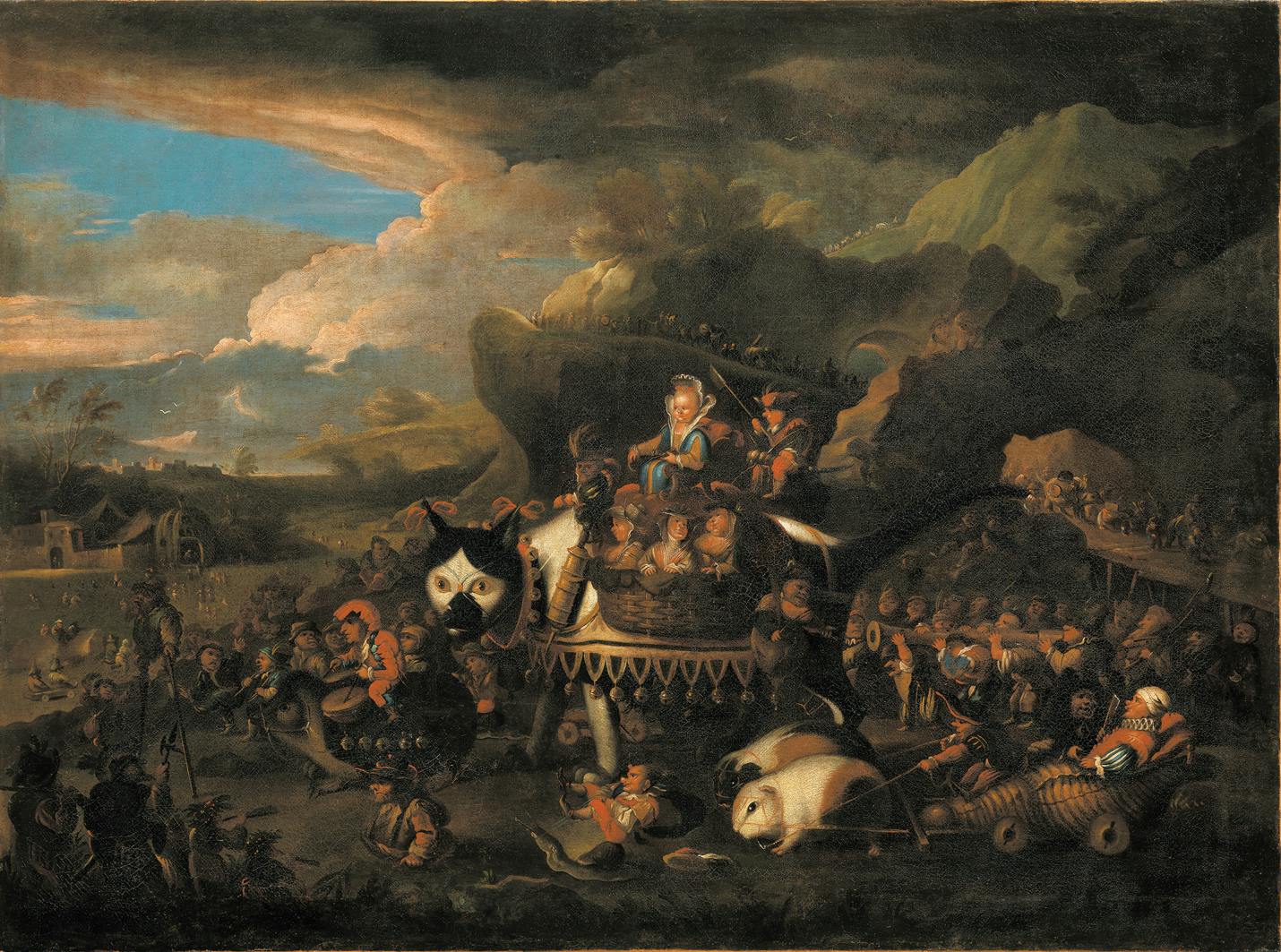 Johann Paul Schor's Golden Float.  The ephemeral splendour of the Baroque carnival