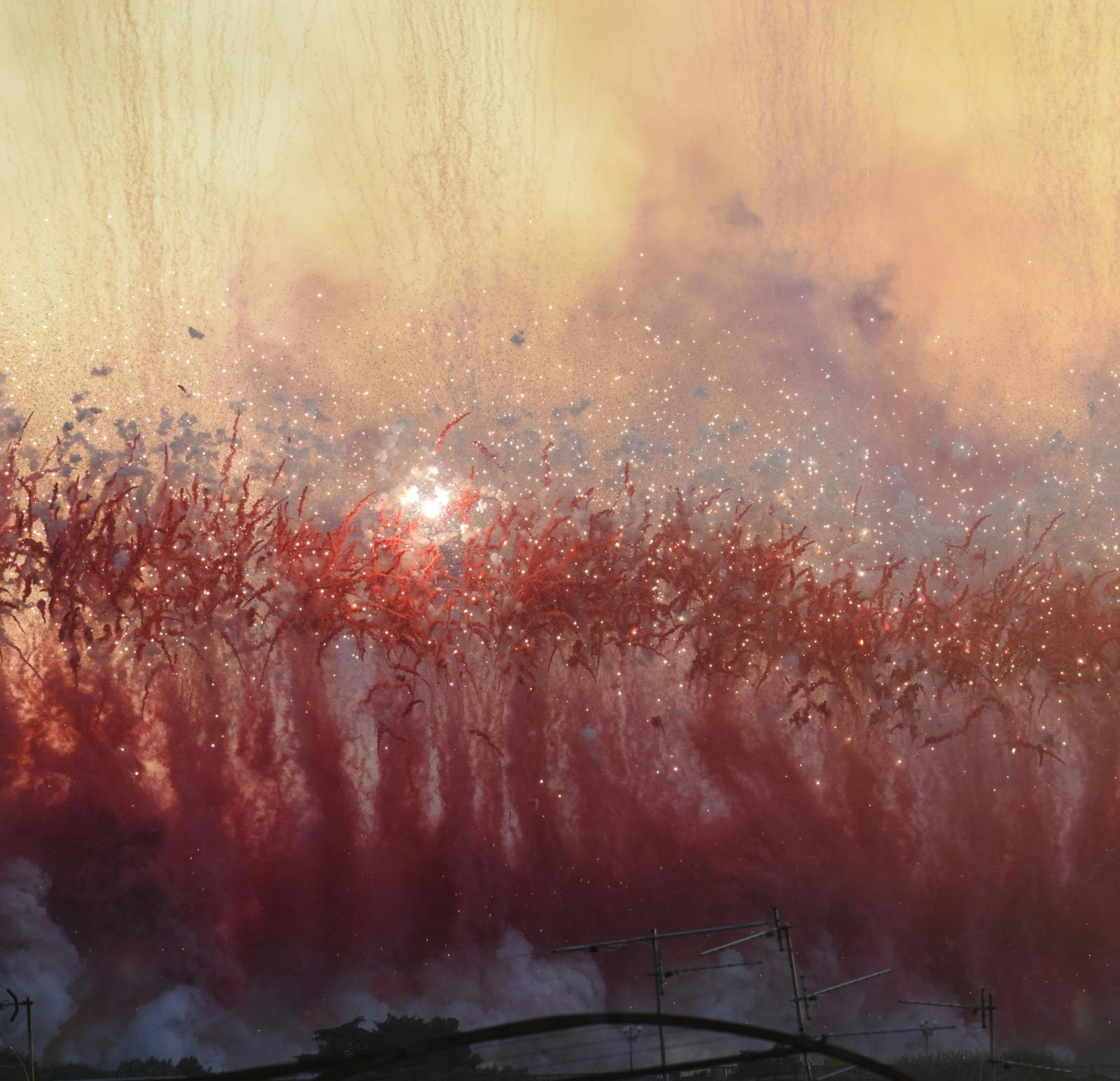 City of Flowers in the Sky. Cai Guo-Qiang creates a daytime explosion event for the city of Florence