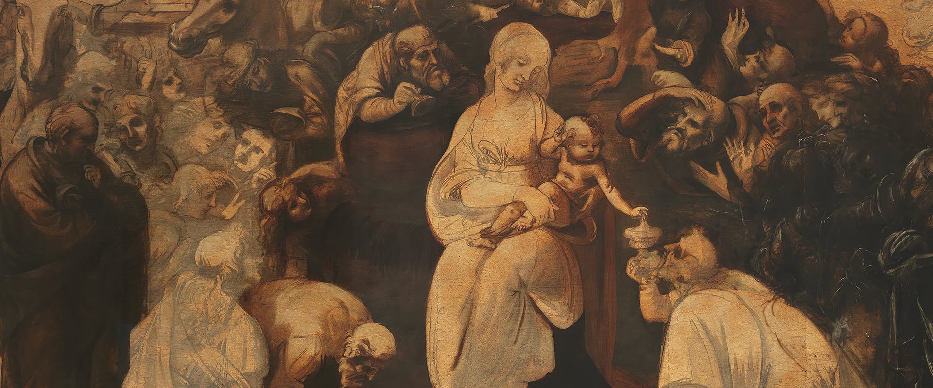 Il cosmo magico di Leonardo - L'Adorazione dei Magi restaurata Il cosmo magico di Leonardo - L'Adorazione dei Magi restaurata