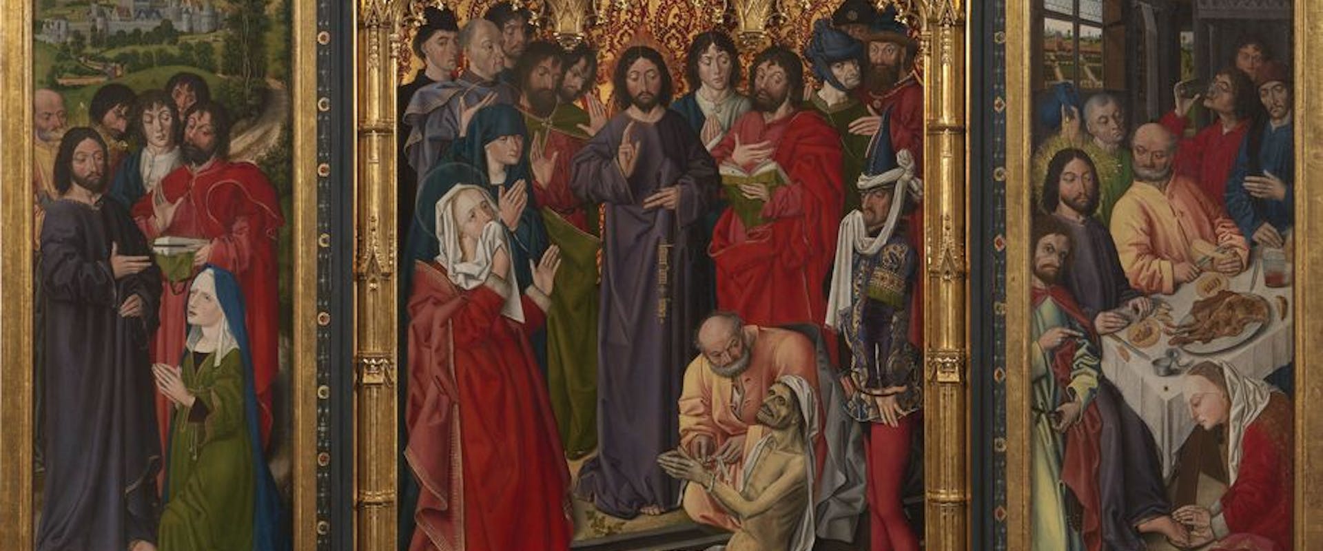 The restoration of Nicolas Froment's Triptych despicting the Raising of Lazarus The restoration of Nicolas Froment's Triptych despicting the Raising of Lazarus