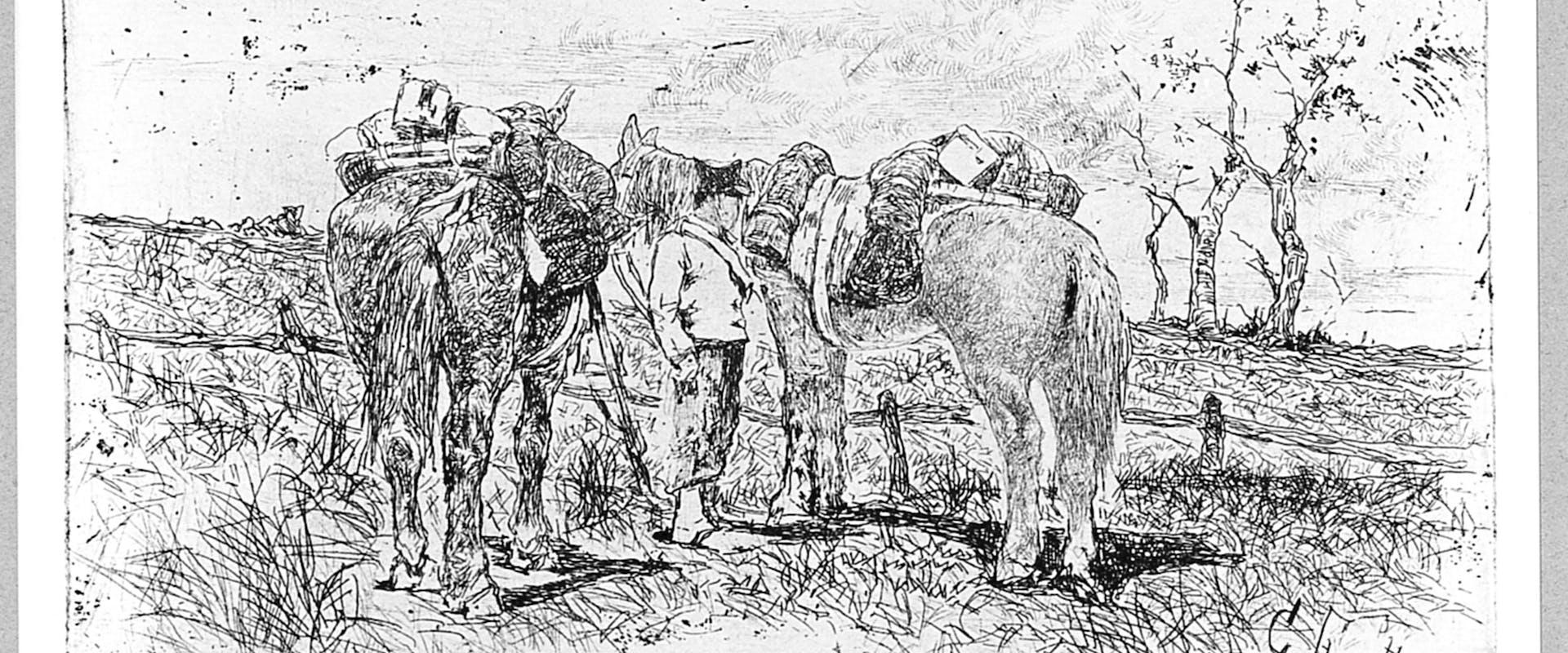Military life in the graphic of Giovanni Fattori Military life in the graphic of Giovanni Fattori
