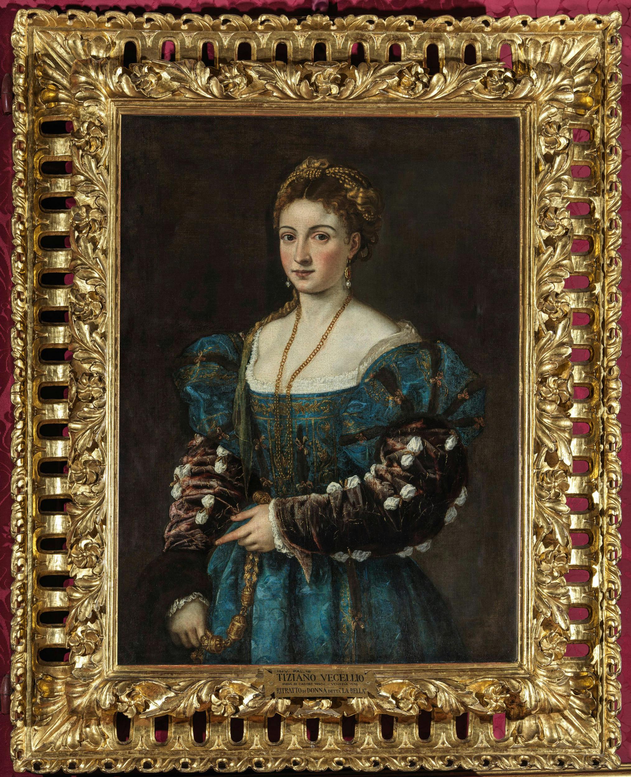 That woman in the blue dress. Titian’s “La Bella” restored