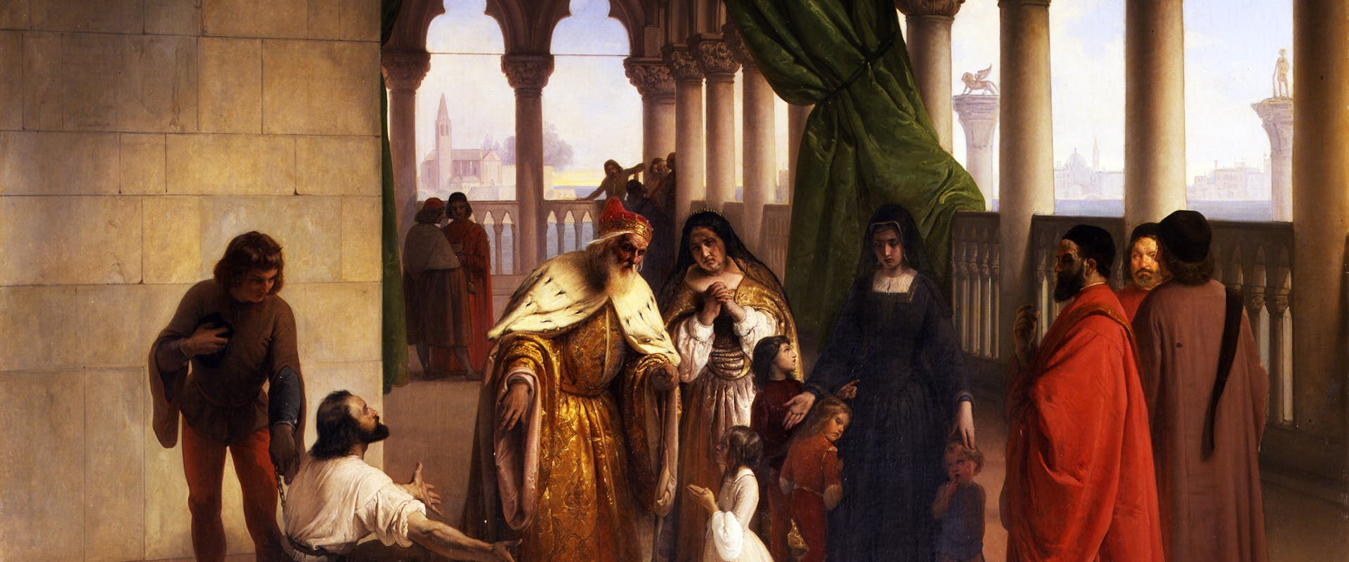 The two Foscari by Francesco Hayez at the Gallery of Modern Art