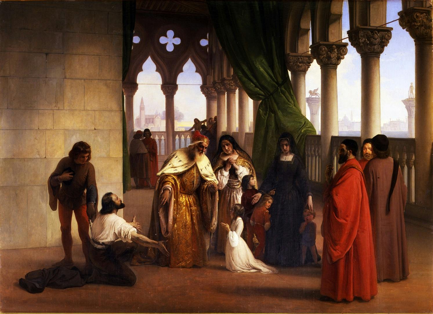 The two Foscari by Francesco Hayez at the Gallery of Modern Art