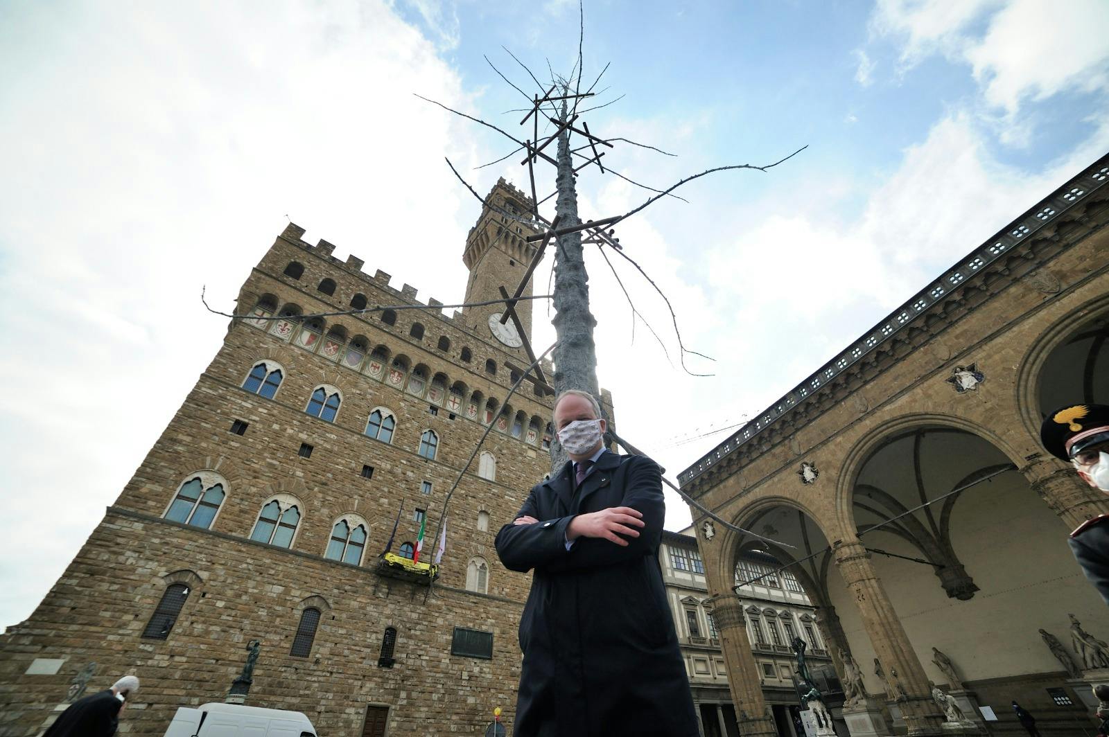 Dantedì: In Piazza Signoria sorge un albero del "Paradiso" di Giuseppe Penone