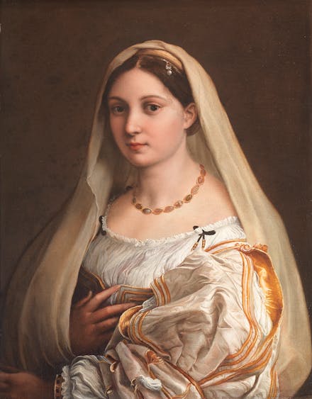 Raphael and the jewels in the Uffizi Gallery: Elisabetta Gonzaga, Maddalena Doni and the Woman with the Veil