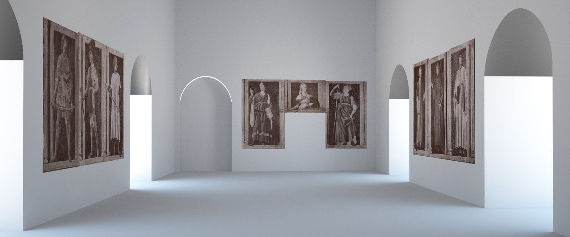 The Famous Men and Women of Andrea del Castagno in the Uffizi Gallery. The Famous Men and Women of Andrea del Castagno in the Uffizi Gallery.