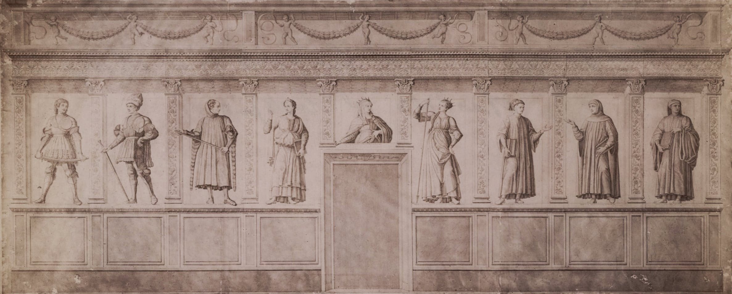 The Famous Men and Women of Andrea del Castagno in the Uffizi Gallery.