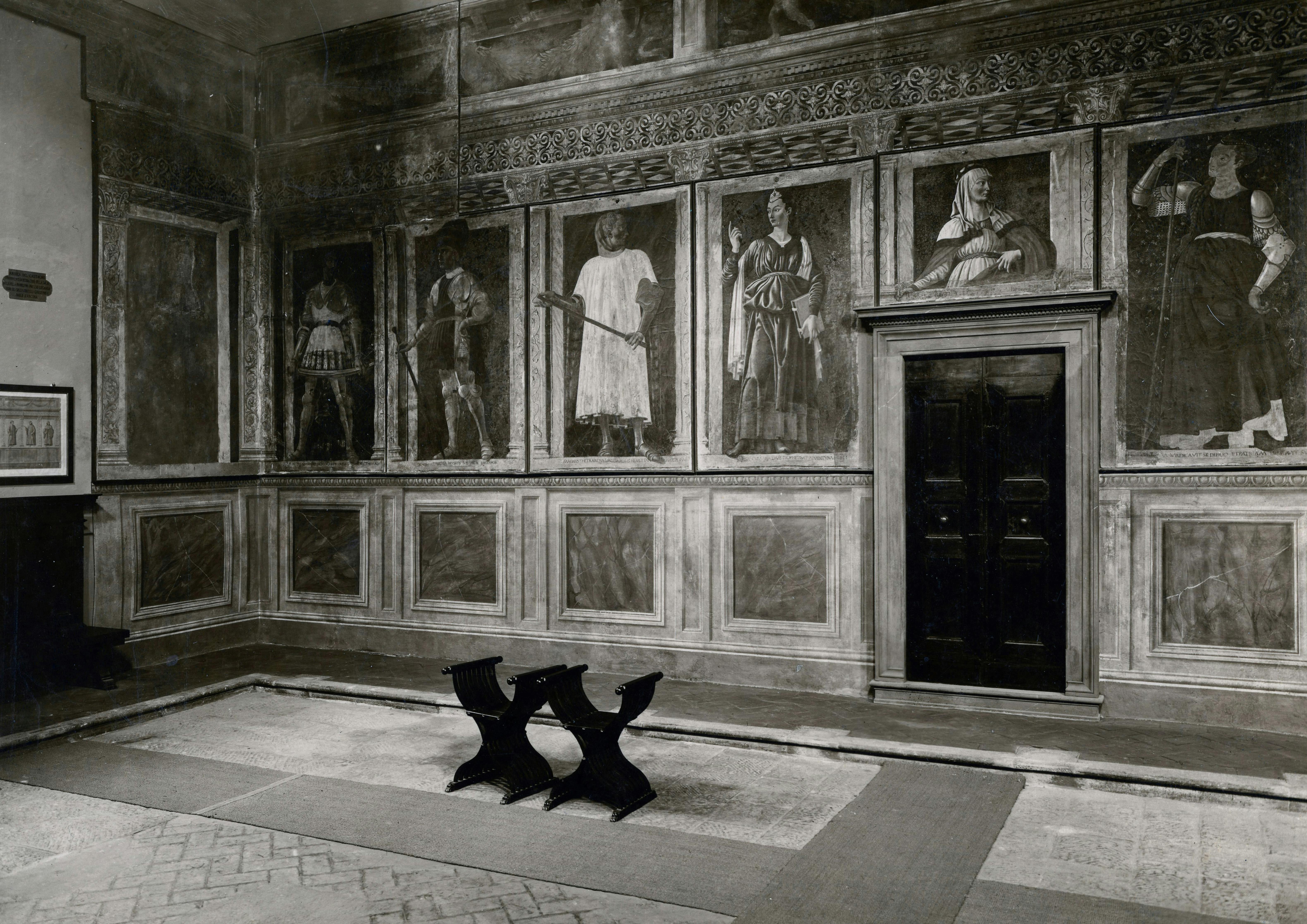 The Famous Men and Women of Andrea del Castagno in the Uffizi Gallery.