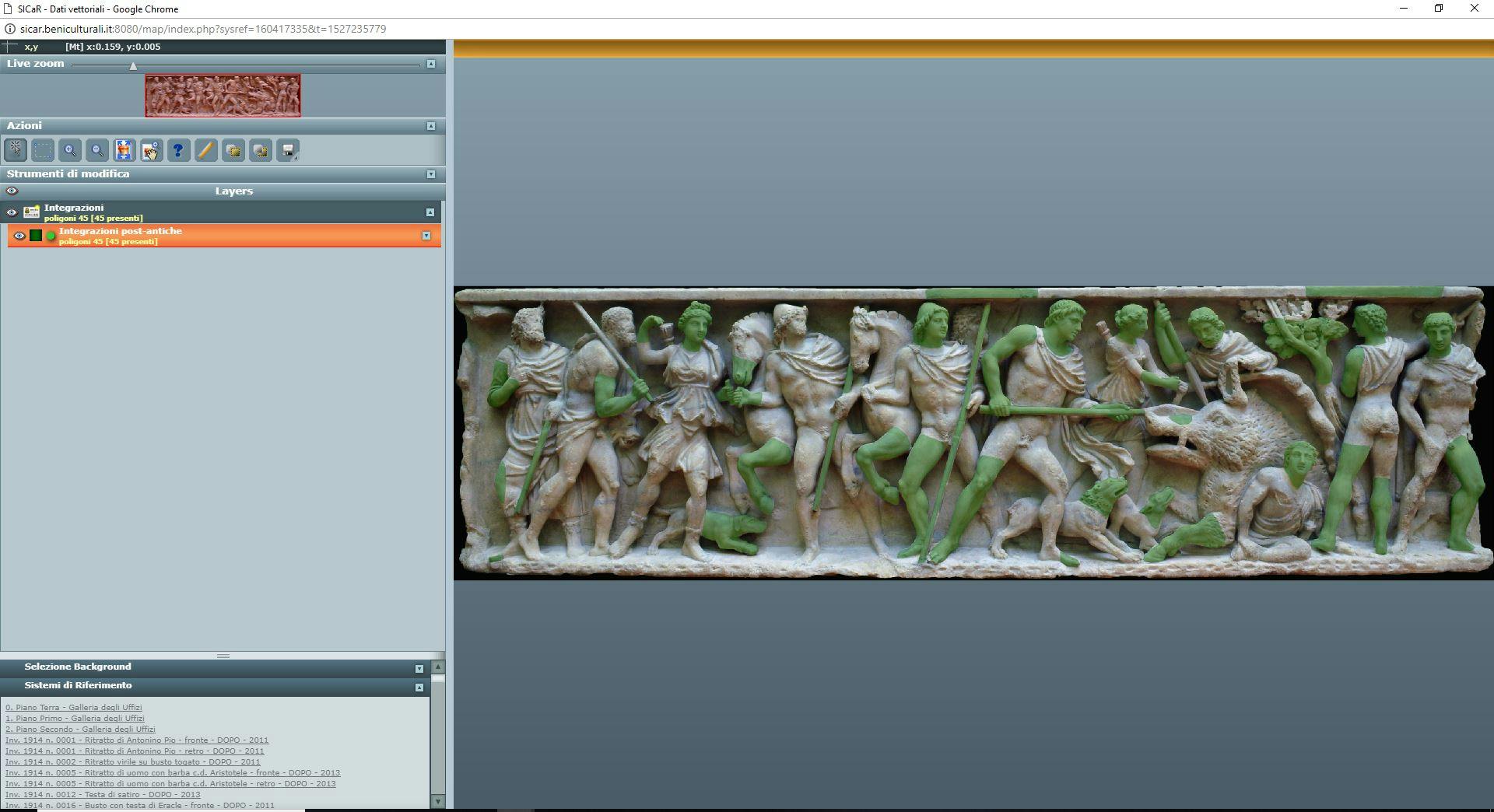 An online database for the conservation and study of the Uffizi ancient sculptures