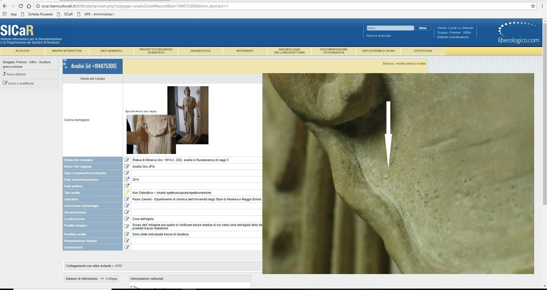 An online database for the conservation and study of the Uffizi ancient sculptures