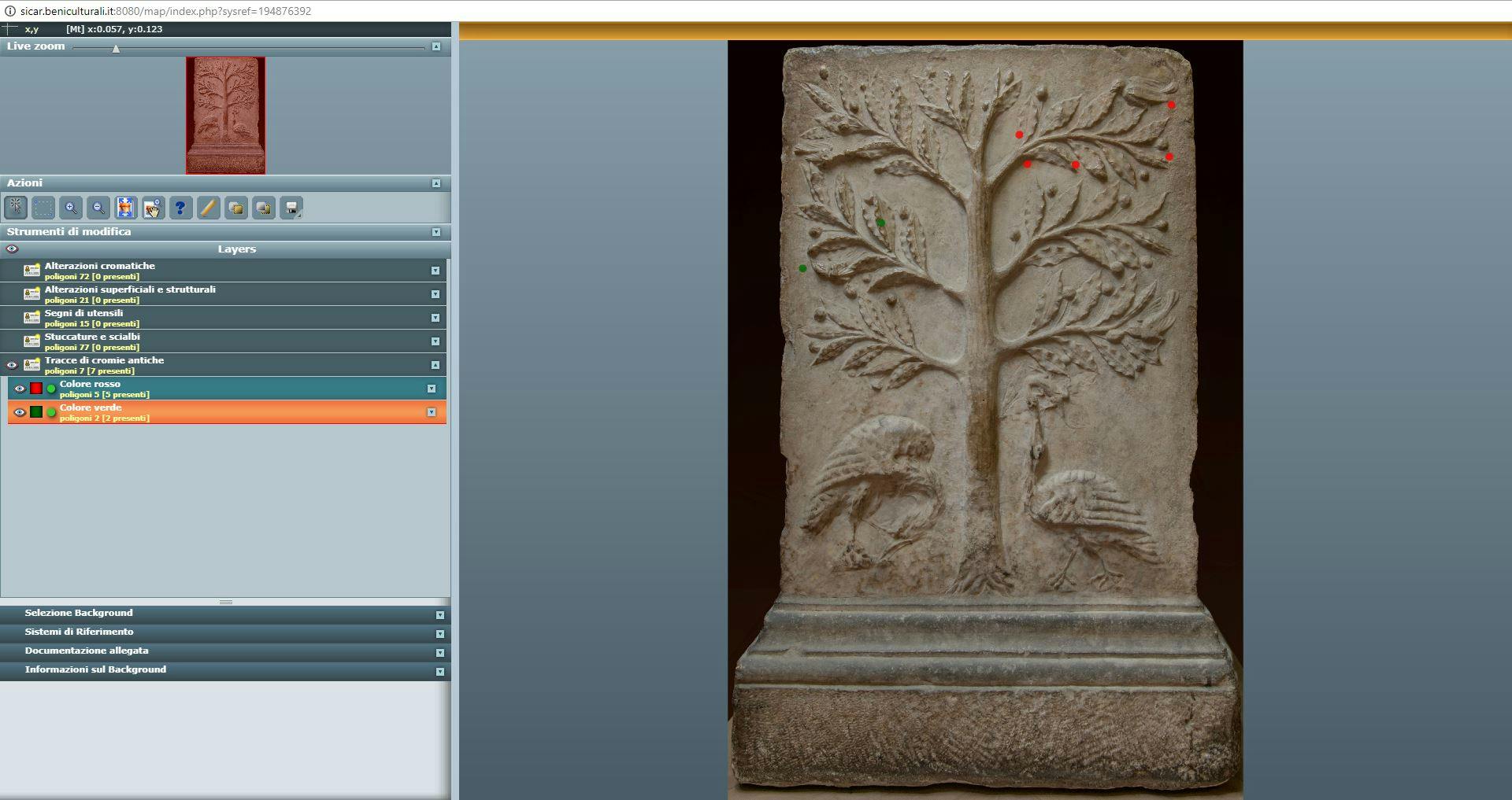 An online database for the conservation and study of the Uffizi ancient sculptures