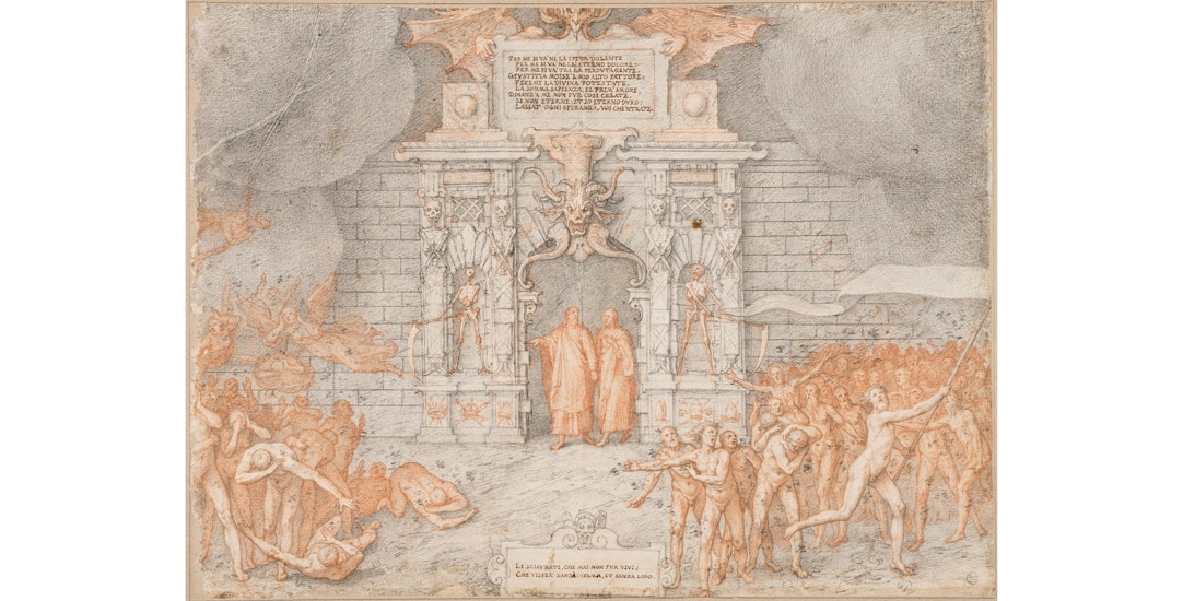 Illustration of Dante's Inferno, Canto 3 B  Arte de fantasía oscura,  Cuadros de arte oscuro, Dante divina comedia