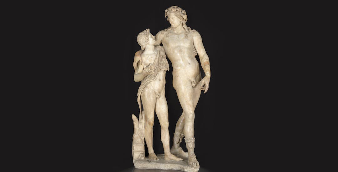 Bacchus and Satyr