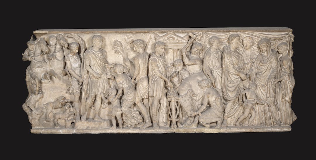 Sarcophagus with scenes from the life of a Roman general