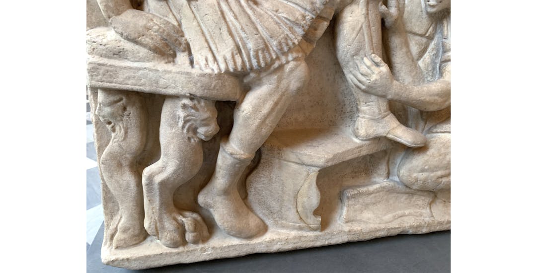 Sarcophagus with scenes from the life of a Roman general