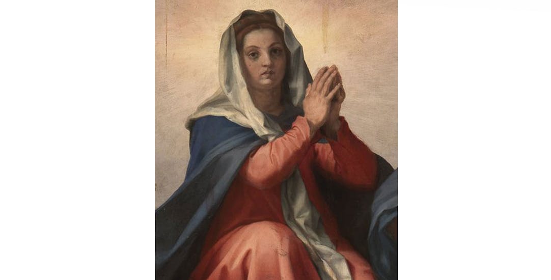 The Assumption and Andrea del Sarto. Comparison of images