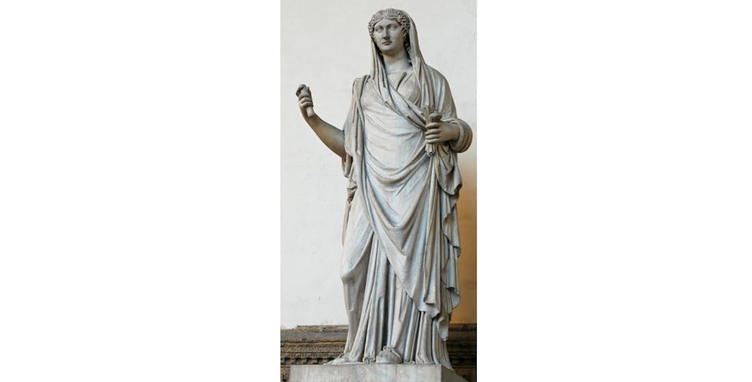 Statua femminile con ritratto di Marcia (?)