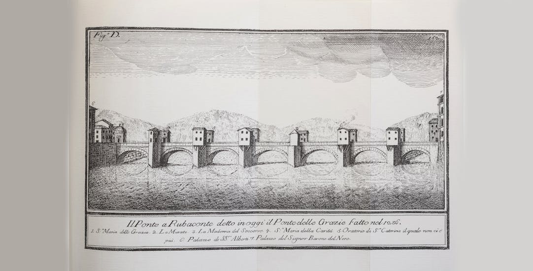 Ponte di Rubaconte (da G. Richa, Notizie istoriche… cit., vol. I)