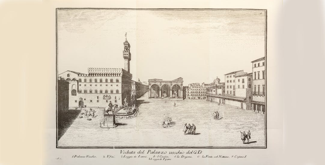 Veduta di Palazzo Vecchio (da G. Richa, Notizie istoriche… cit., vol. II)