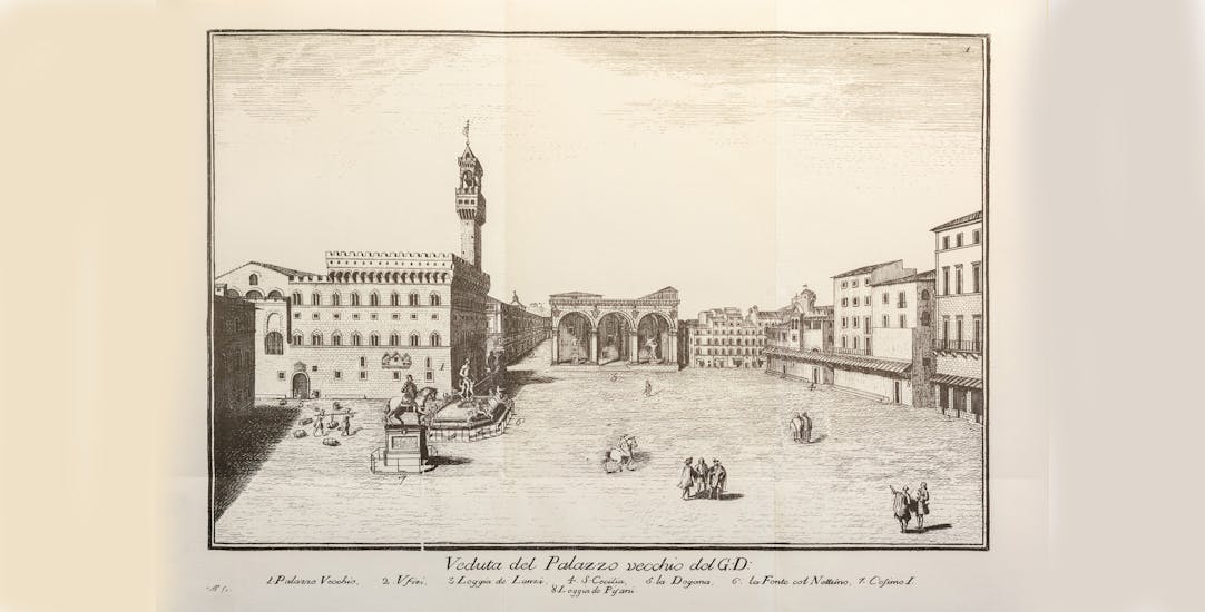 View of Palazzo Vecchio (from G. Richa, Notizie istoriche… cit., vol. II)