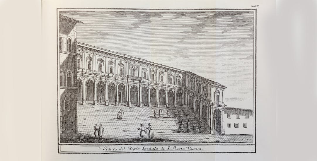 Richa – Ospedale di Santa Maria Nuova (da G. Richa, Notizie istoriche…cit., vol. VIII)