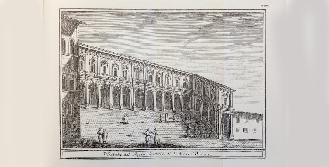 Richa – Ospedale di Santa Maria Nuova (da G. Richa, Notizie istoriche…cit., vol. VIII)