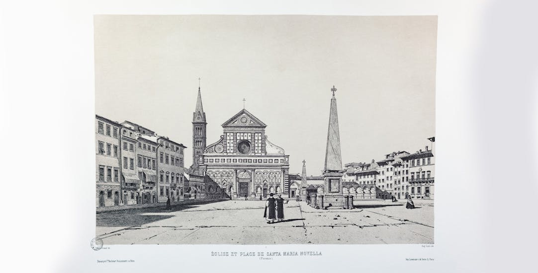 Demidoff – Church of Santa Maria Novella (from Anatoly Demidoff, La Toscane. Album monumental et pittoresque, 1862)