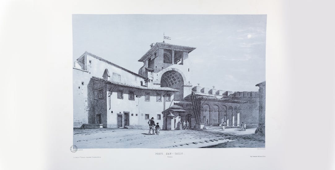 Demidoff – Porta San Gallo (da A. Demidoff, La Toscane. Album monumental et pittoresque, 1862)