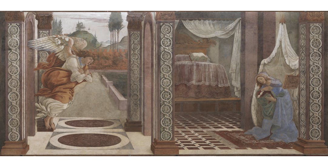 Sandro Botticelli, Annunciation (detached fresco)